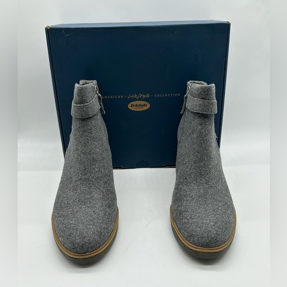 Dr. Scholl’s Jacinda Gray Wedge Ankle Booties Size 8.5 Sustainable Comfort | NIB - Picture 12 of 12